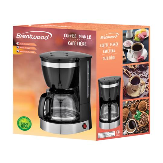 Brentwood 12-Cup Black Coffee Maker